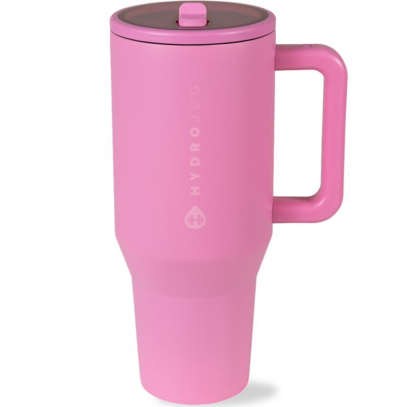 HydroJug Traveler | Leak-Proof Insulated Tumbler with Flip Straw & Cup Holder Fit Flasks Lid