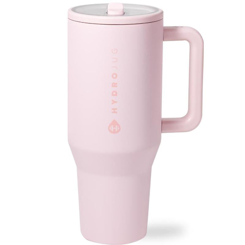 HydroJug Traveler | Leak-Proof Insulated Tumbler with Flip Straw & Cup Holder Fit Flasks Lid