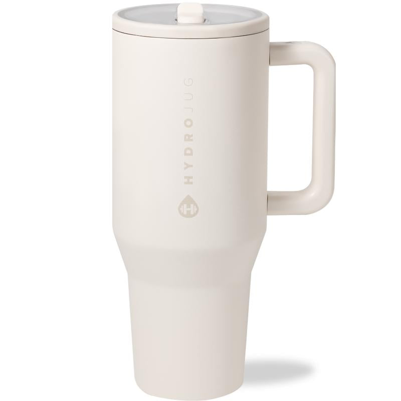 HydroJug Traveler | Leak-Proof Insulated Tumbler with Flip Straw & Cup Holder Fit Flasks Lid