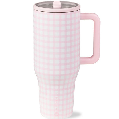HydroJug Traveler | Leak-Proof Insulated Tumbler with Flip Straw & Cup Holder Fit Flasks Lid