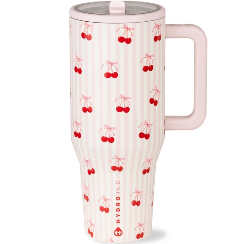 HydroJug Traveler | Leak-Proof Insulated Tumbler with Flip Straw & Cup Holder Fit Flasks Lid